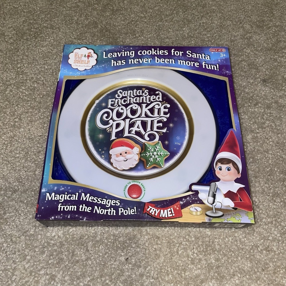 Elf on the Shelf Santa's Enchanted Cookie Plate Target Exclusive New in Box